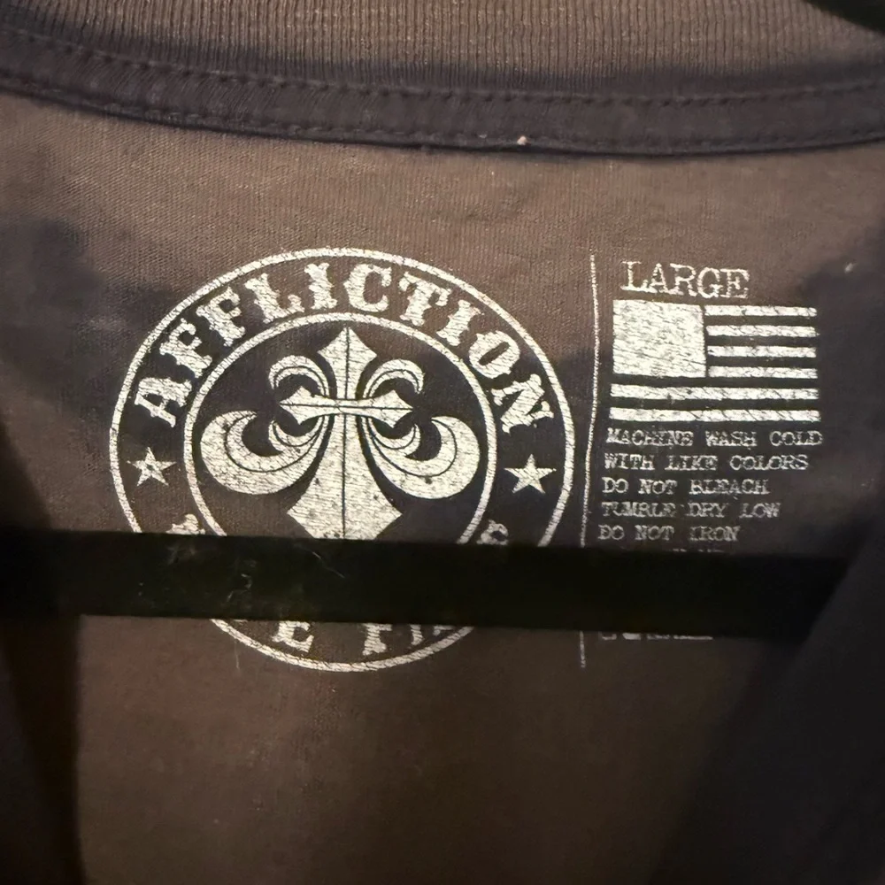 Affliction‎ Men's Grey/Black Graphic T-Shirt